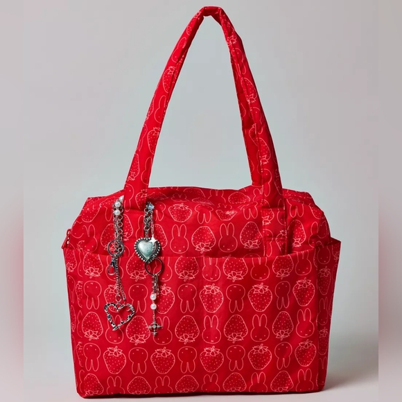 BAGGU Handbags - NWT BAGGU Small Cloud Carry-On Bag Miffy Strawberry
